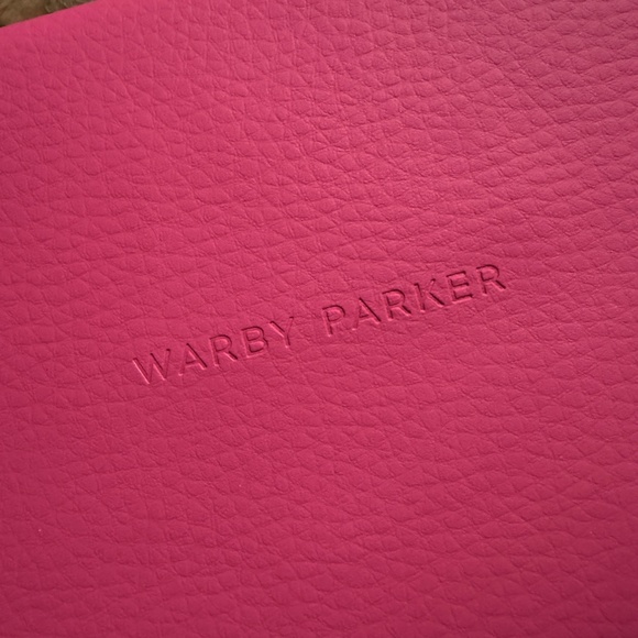 NEW Warby "Parker Pouch" Double Two-Sided Soft Glass Case in Fuchsia - Picture 2 of 6